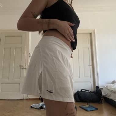 Jupe de sport blanche avec sous-short