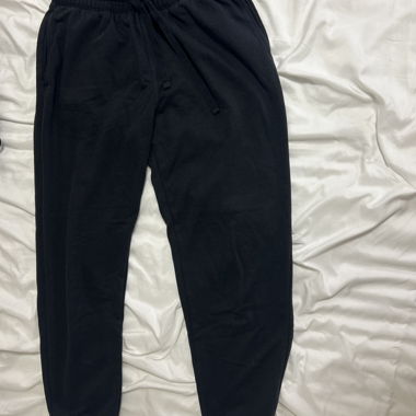 Pantalon de jogging noir, élastique, taille