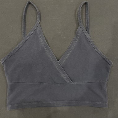 blue tank top