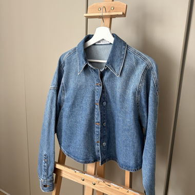 Giacca corta in denim