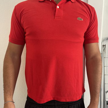 Rotes Lacoste Poloshirt