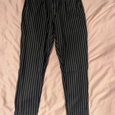 Only Striped Black Pants