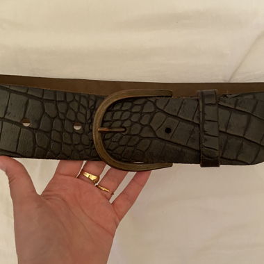 Ceinture en cuir marron