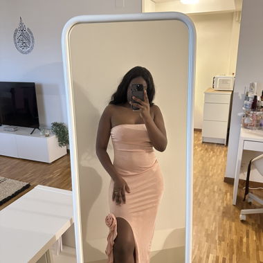 Robe bustier rose