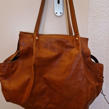 Large leather bag