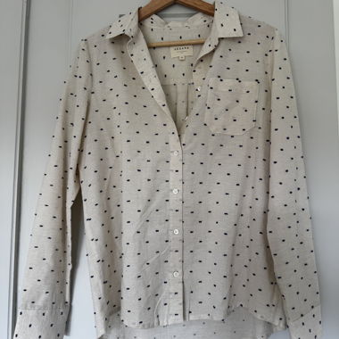 Sezane patterned button-up shirt