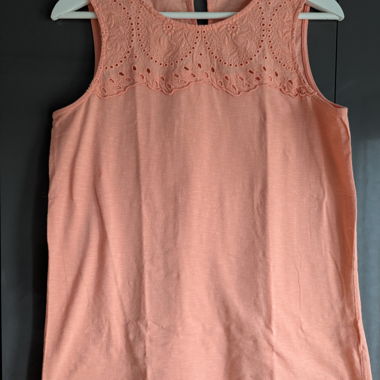 edc rosa/lachs Top mit Spitze