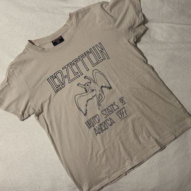 Led Zeppelin beige T-shirt COTTON:ON L
