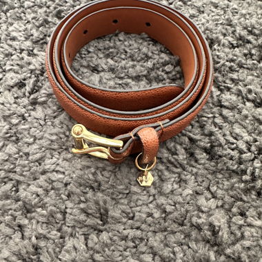 Brauner Lederguertel Ralph Lauren