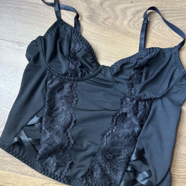 Top corset noir