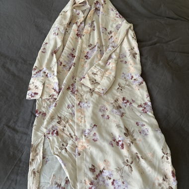 Camicia-vestito lunga floreale