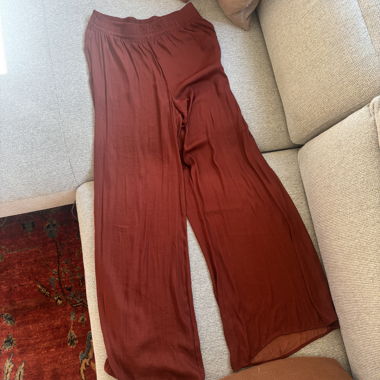 Pantaloni larghi rossi
