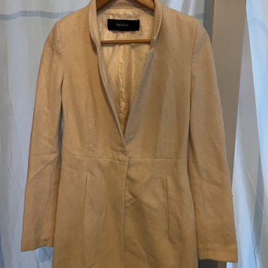 Manteau long beige Zara Basic