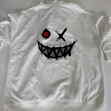 White Graphic Hoodie