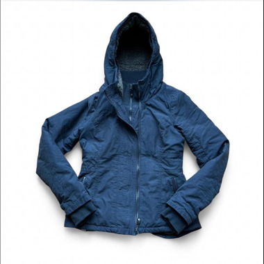 Bench Navy Fleece-Lined Jacket w double zipper (M)