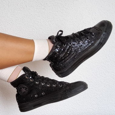 Converse Chucks Schwarz Limited Edition Pailletten