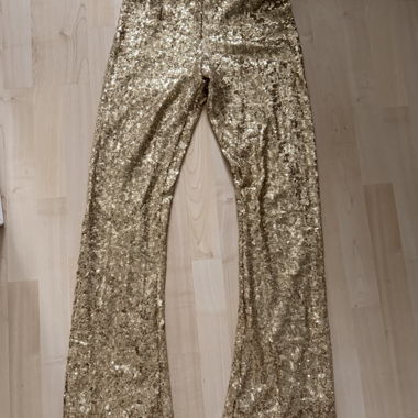 Goldene Paillettenhose HOERMANSEDER x ABOUT YOU