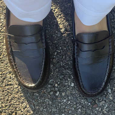 Dark Brown Leather Loafers