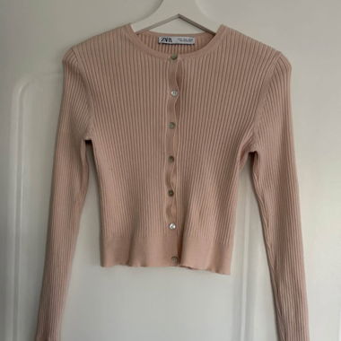 rosa Strickjacke von Zara Gr. M