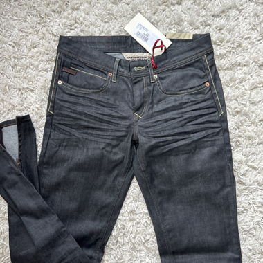 Jeans slim in denim grezzo