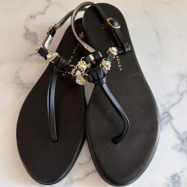 Black Strap Sandals