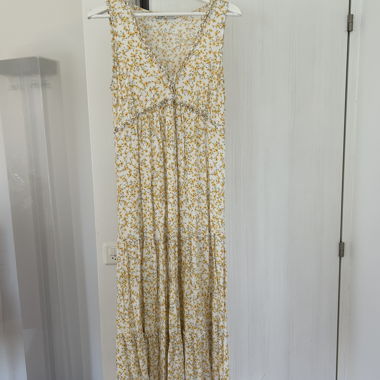 Robe longue fleurie