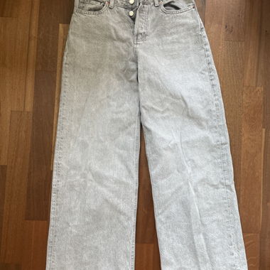H&M High Waist Grey Jeans