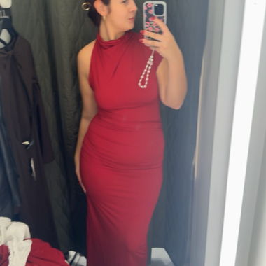 Abito lungo rosso