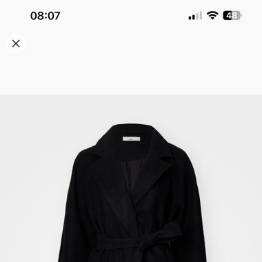 Manteau noir Gina Tricot 