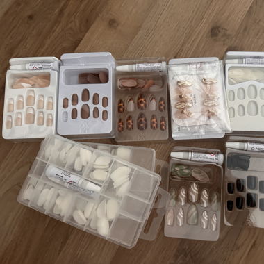 10 Sets Press on Nails, Artsticker und Kleber