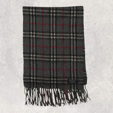 Vintage Burberry Scarf grey