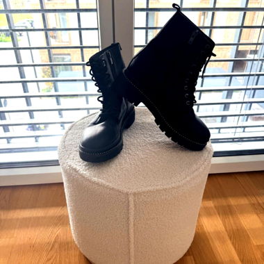 Bottes noires style combat – Taille 40