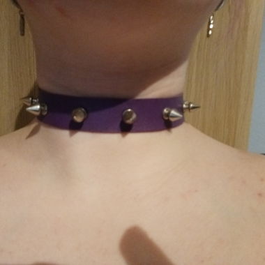 Purple Studded Choker