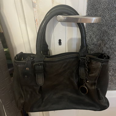 Borsa tote nera in pelle Aunts & Uncles