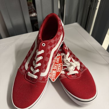 Vans Red Checker Sneakers
