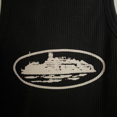 Black Corteiz Guerillaz Tank Top