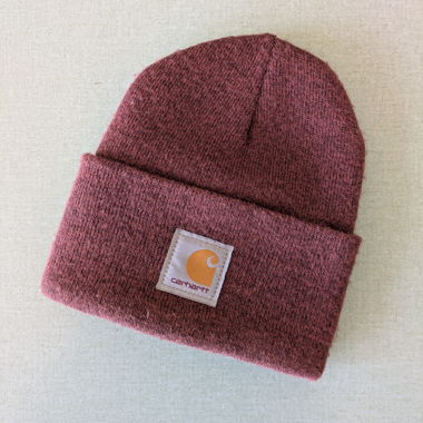 Bonnet Carhartt rouge en maille