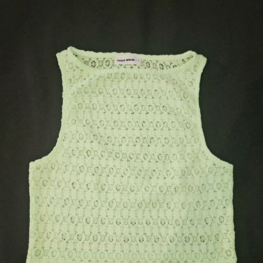 Crop top with small holes