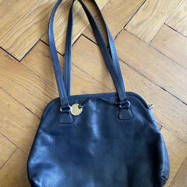 Black leather handbag Sonia Rykiel