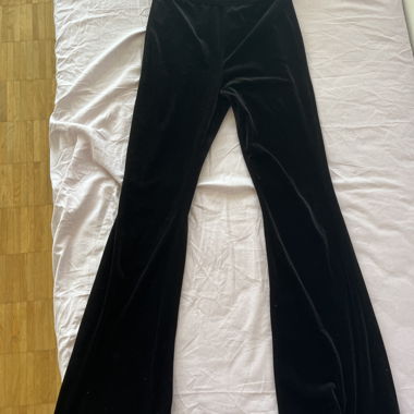 black velvet trousers