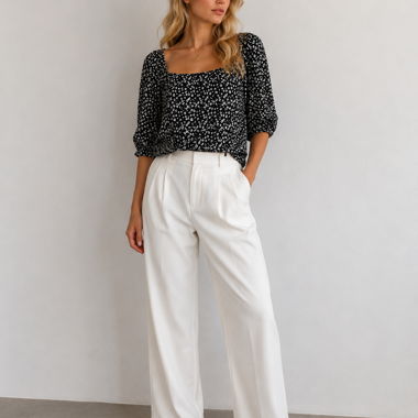Bluse mit Puffaermeln