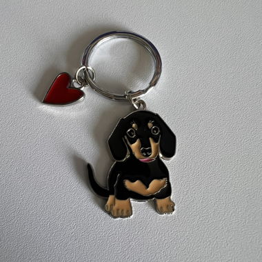2 Hunde und Pfoten-Schluesselanhaenger