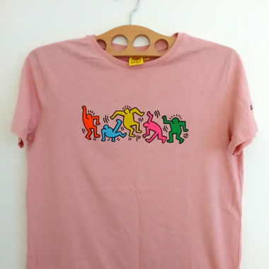 Keith Haring Pink Shirt Size M