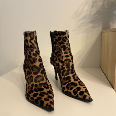 Zara boots with leopard print