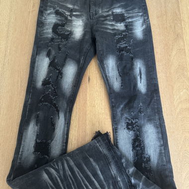 Black Destroyed Jeans