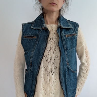 Vintage Denim Weste S/M