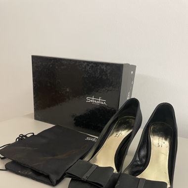 Ballerine con tacco SEBASTIAN nere
