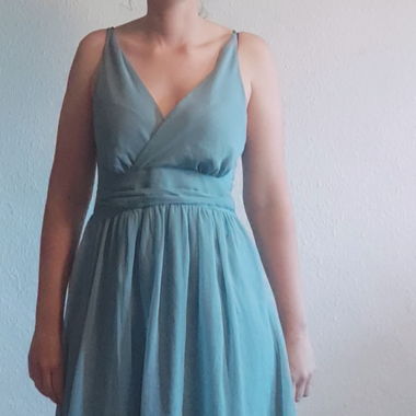 Pastellblaues Kleid S