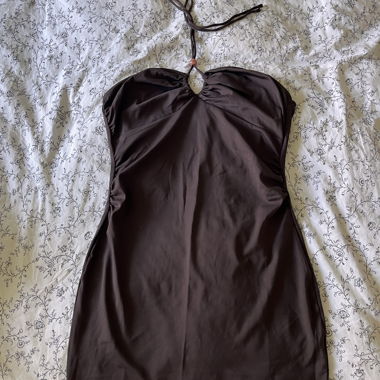 Brown H&M Halter Dress