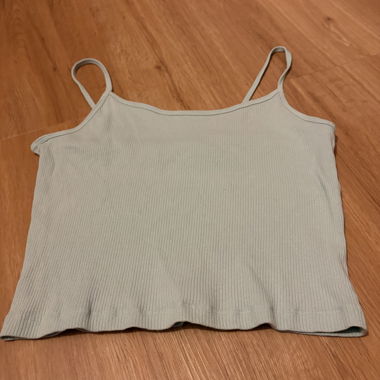 Light Blue Cropped Top